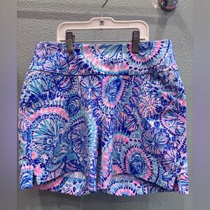 Lilly Pulitzer Blue and Pink Luxletic Shorts